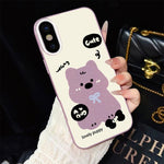 Custodia ibrida PC e TPU con motivo cuccioli per iPhone