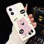 Custodia ibrida PC e TPU con motivo cuccioli per iPhone
