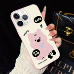Custodia ibrida PC e TPU con motivo cuccioli per iPhone