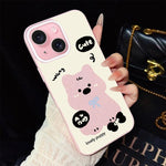 Custodia ibrida PC e TPU con motivo cuccioli per iPhone