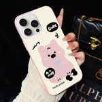 Custodia ibrida PC e TPU con motivo cuccioli per iPhone