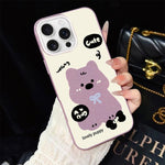 Custodia ibrida PC e TPU con motivo cuccioli per iPhone