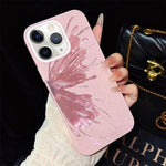 Custodia ibrida PC e TPU con farfalla glitter per iPhone