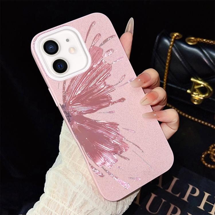Custodia ibrida PC e TPU con motivo farfalla per iPhone 13 Pro Ma