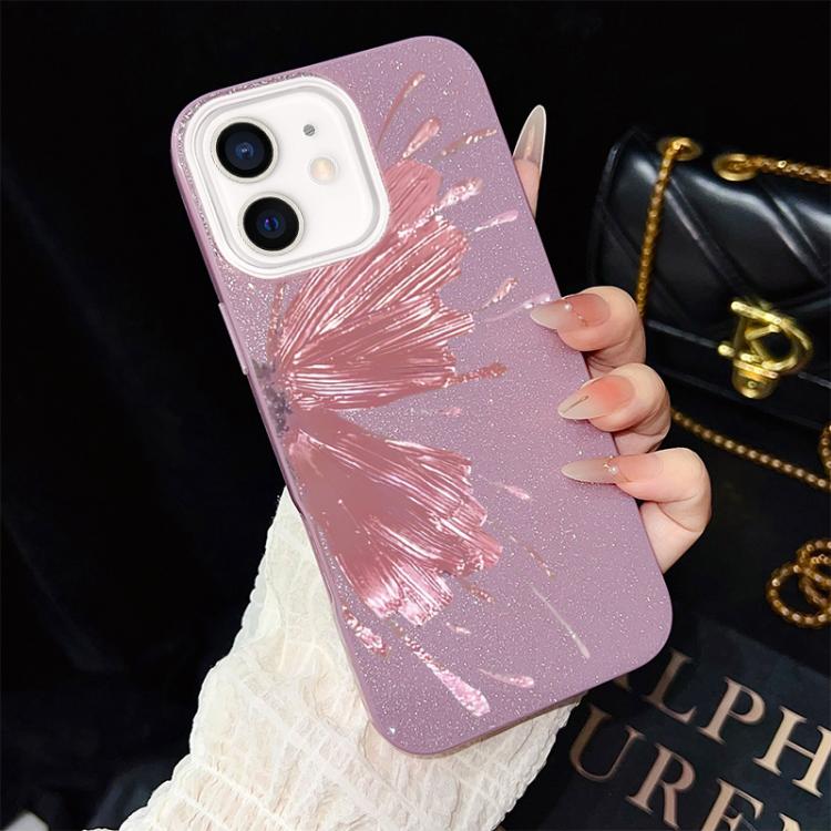 Custodia ibrida PC e TPU con motivo farfalla per iPhone 13 Pro Ma