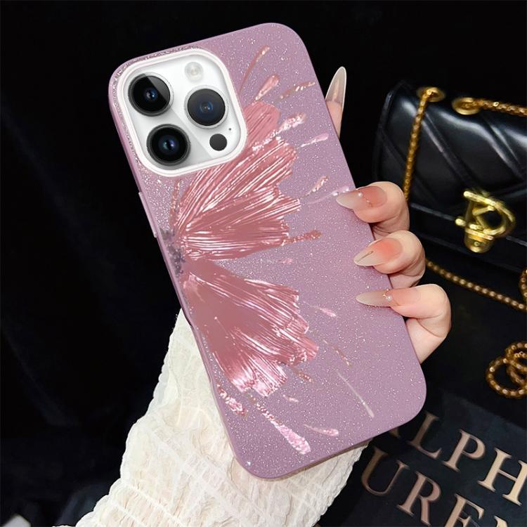 Custodia ibrida PC e TPU con motivo farfalla per iPhone 13 Pro Ma