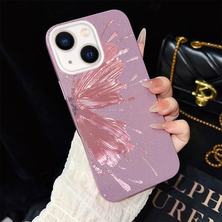 Custodia ibrida PC TPU con motivo farfalla per iPhone
