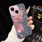 Custodia ibrida PC e TPU con motivo farfalla per iPhone 16 Pro