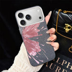 Custodia ibrida PC TPU con motivo farfalla per iPhone 17e e 16e