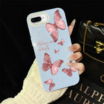 Custodia ibrida PC TPU farfalle per iPhone 8 Plus 7 Plus