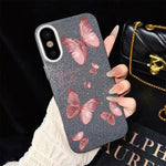 Custodia ibrida PC TPU con farfalle per iPhone 11 Pro Max