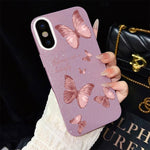 Custodia ibrida PC TPU con farfalle per iPhone 11 Pro Max