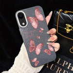 Custodia ibrida PC TPU con farfalle per iPhone 11 Pro Max