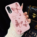 Custodia ibrida PC TPU con farfalle per iPhone 11 Pro Max