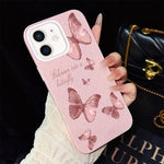 Custodia ibrida PC TPU con farfalle per iPhone 11 Pro Max