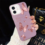 Custodia ibrida PC TPU con farfalle per iPhone 11 Pro Max
