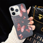 Custodia ibrida PC TPU con farfalle per iPhone 11 Pro Max