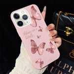 Custodia ibrida PC TPU con farfalle per iPhone 11 Pro Max