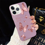 Custodia ibrida PC TPU con farfalle per iPhone 11 Pro Max