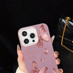 Custodia ibrida PC TPU con farfalle per iPhone 11 Pro Max