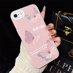 Custodia ibrida PC e TPU con farfalle per iPhone 8 Plus e 7 Plus