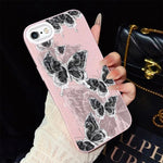 Custodia ibrida PC e TPU con farfalle per iPhone 6 Plus