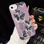 Custodia ibrida PC e TPU con farfalle per iPhone 6 Plus