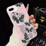 Custodia ibrida PC e TPU con farfalle per iPhone 6 Plus