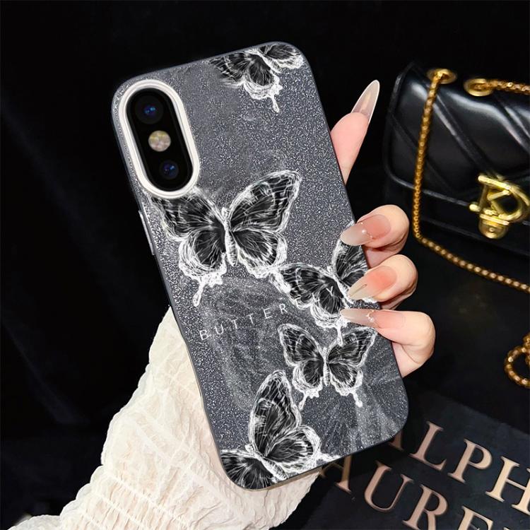 Custodia ibrida PC TPU con farfalle per iPhone 11 Pro Max