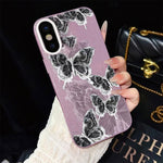 Custodia ibrida PC TPU con farfalle per iPhone 11 Pro Max