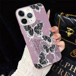 Custodia ibrida PC TPU con farfalle per iPhone 11 Pro Max