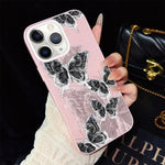 Custodia ibrida PC TPU con farfalle per iPhone 11 Pro Max