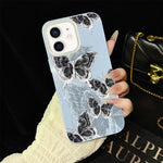 Custodia ibrida PC e TPU con farfalle per iPhone 13 Pro Max