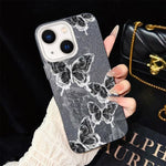 Custodia ibrida PC e TPU con farfalle per iPhone 13 Pro Max