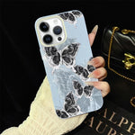 Custodia ibrida PC e TPU con farfalle per iPhone 13 Pro Max