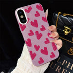 Custodia ibrida PC e TPU con cuori per iPhone 11 Pro Max