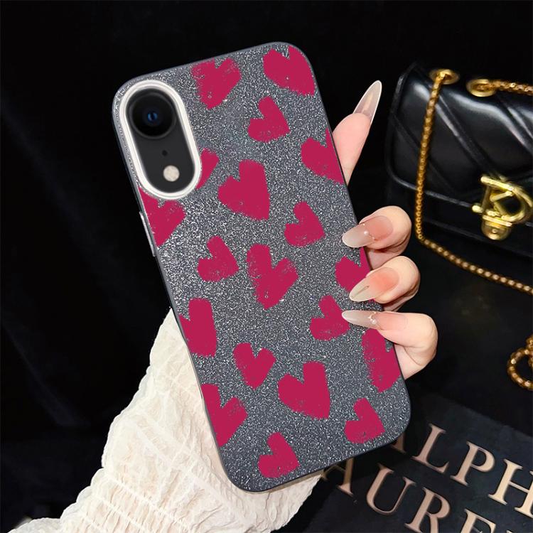 Custodia ibrida PC e TPU con cuori per iPhone 11 Pro Max