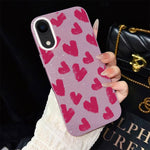 Custodia ibrida PC e TPU con cuori per iPhone 11 Pro Max