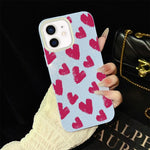 Custodia ibrida PC e TPU con cuori per iPhone 11 Pro Max