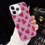 Custodia ibrida PC e TPU con cuori per iPhone 11 Pro Max