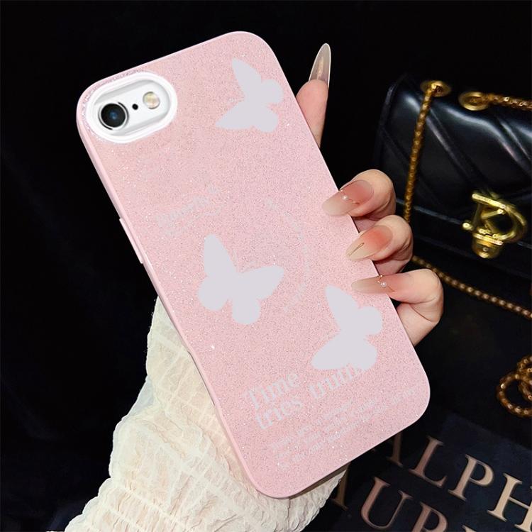 Custodia ibrida PC TPU con farfalle per iPhone 8 Plus 7 Plus