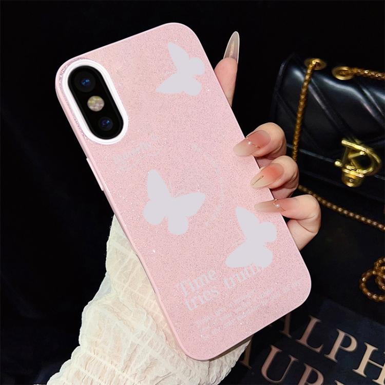 Custodia ibrida PC TPU con farfalle per iPhone 11 Pro Max