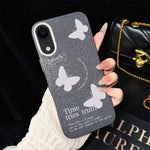 Custodia ibrida PC TPU con farfalle per iPhone 11 Pro Max