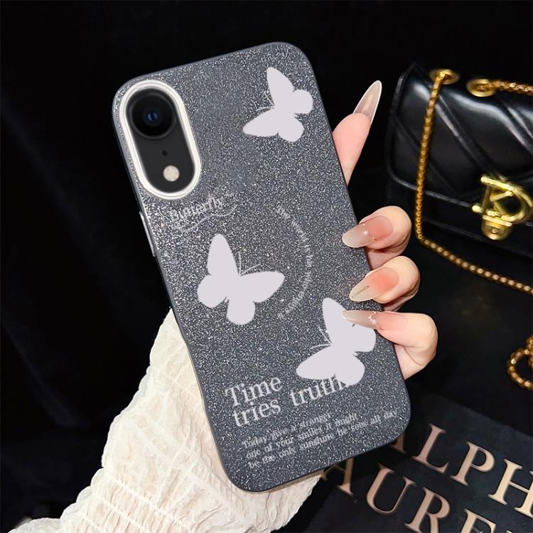 Custodia ibrida PC TPU con farfalle per iPhone 11 Pro Max