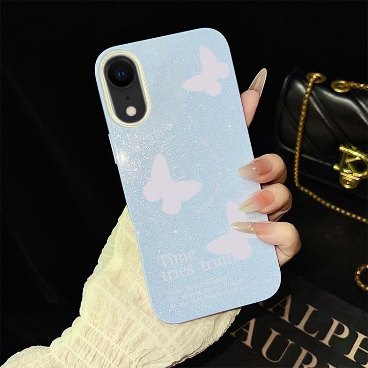 Custodia ibrida PC TPU con farfalle per iPhone 11 Pro Max