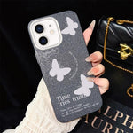 Custodia ibrida PC TPU con farfalle per iPhone 11 Pro Max
