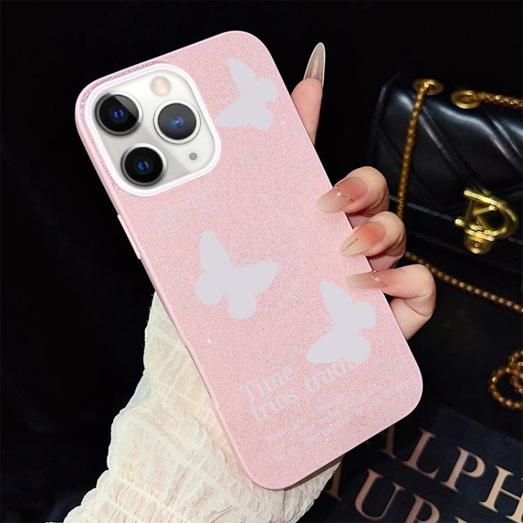 Custodia ibrida PC TPU con farfalle per iPhone 11 Pro Max
