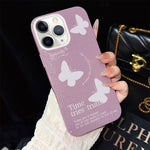 Custodia ibrida PC TPU con farfalle per iPhone 11 Pro Max