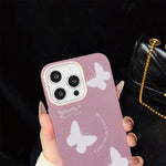 Custodia ibrida PC TPU con farfalle per iPhone 8 Plus 7 Plus