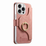 Custodia portafoglio in pelle vegana con cerniera per iPhone 13 P